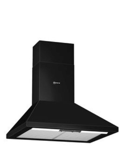 Neff D66B21S0Gb 60Cm Built-In Chimney Cooker Hood - Black